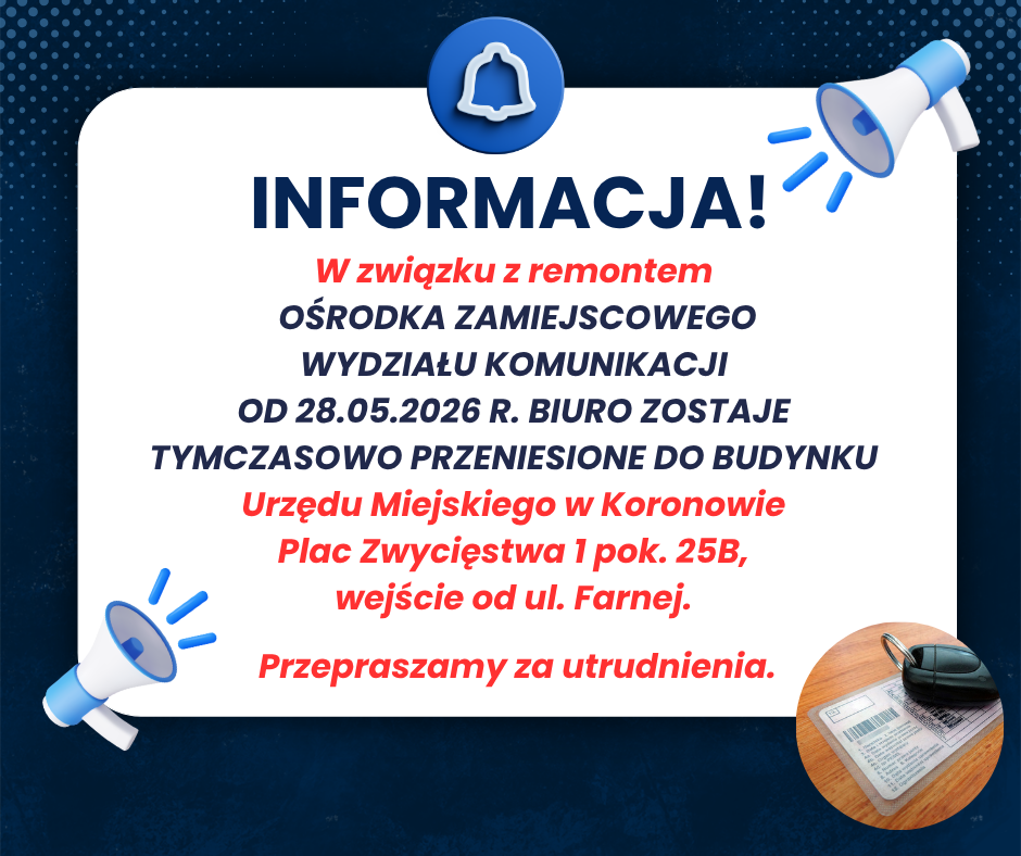 aktualność: Wydział Komunikacji przeniesiony