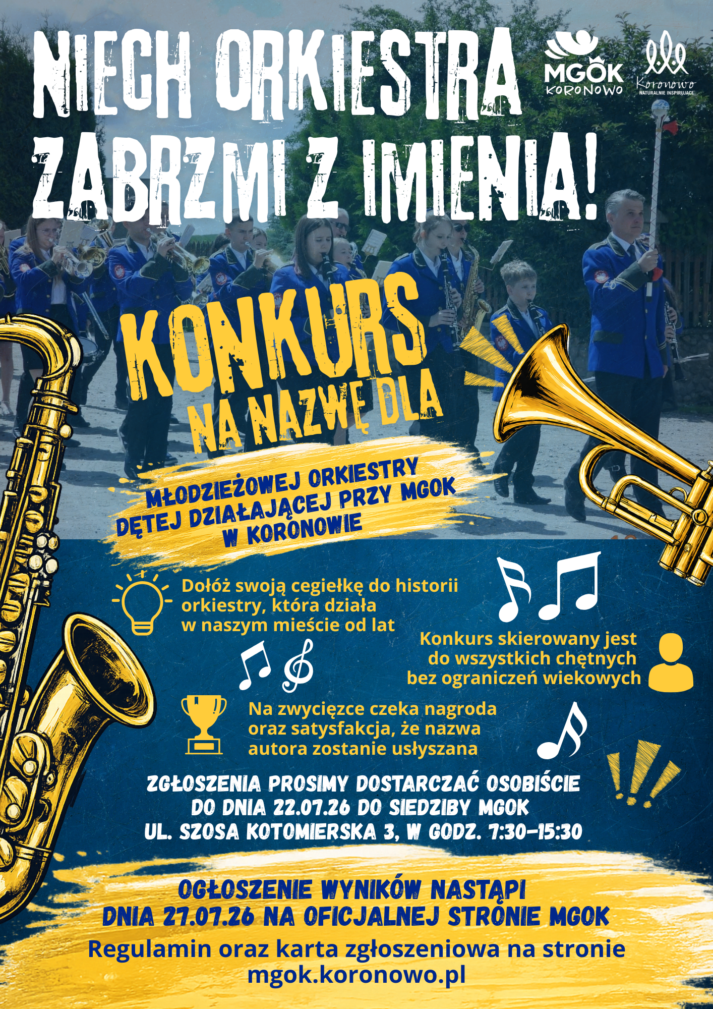 aktualność: NIECH ORKIESTRA ZABRZMI Z IMIENIA