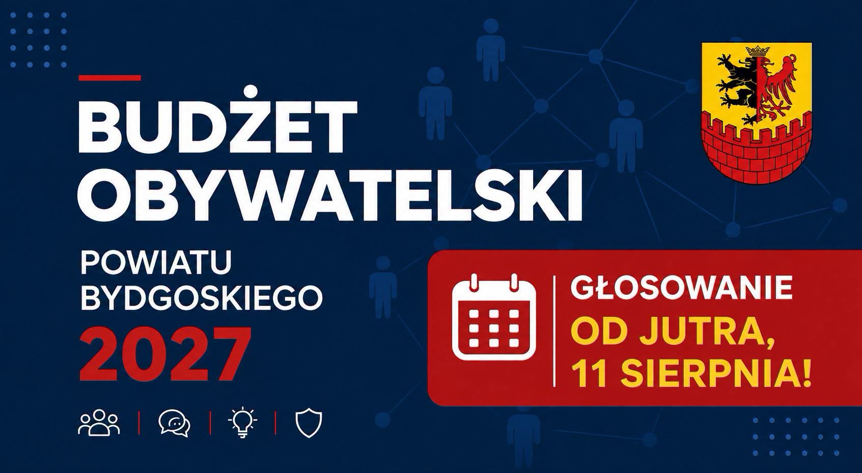aktualność: Budżet Obywatelski Powiatu Bydgoskiego - GŁOSOWANIE!