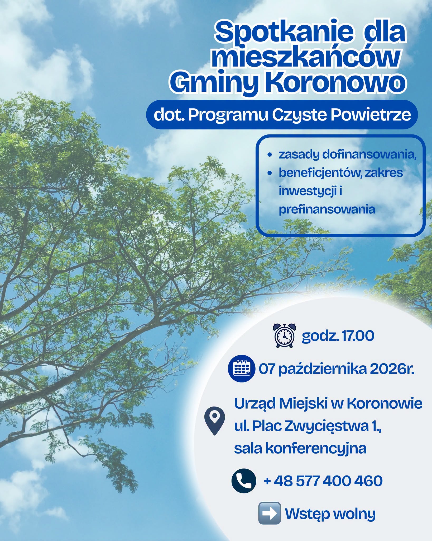 aktualność: Spotkanie - Czyste Powietrze